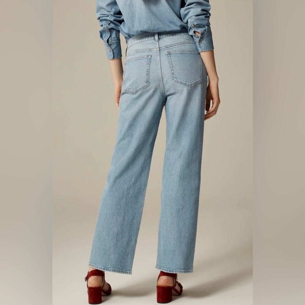 J.Crew NWOT Tall Slim-wide jean in synniva wash - Picture 2 of 10